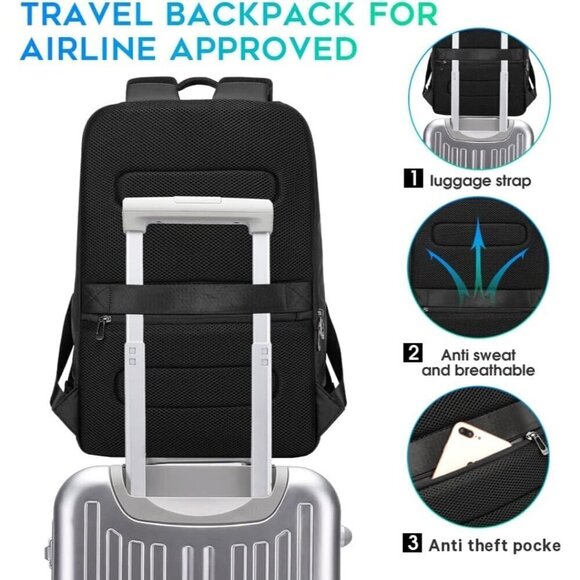 BANGE Business Commute Backpack Waterproof fit 15.6 Inch  backpack,Travel Bag - Picture 5 of 6